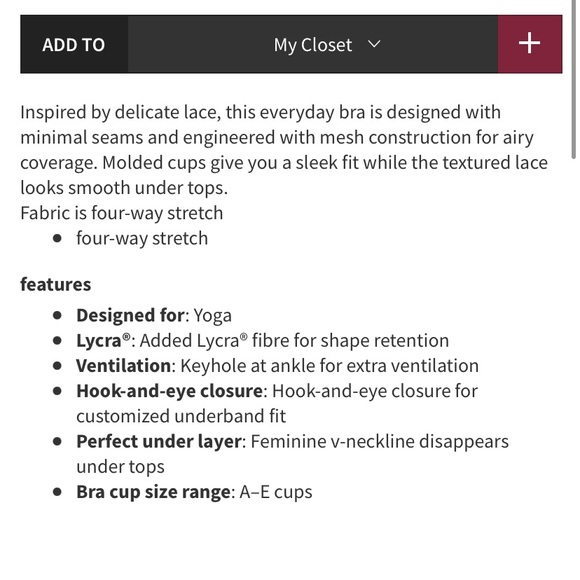 Lululemon Awaken to Lace Black Bra - Picture 15 of 15